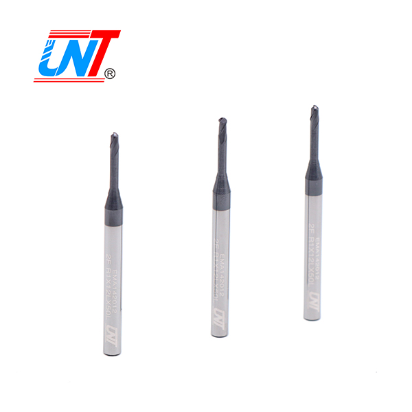 Carbide, 2 Flute Micro Ball End Mills, Long Neck